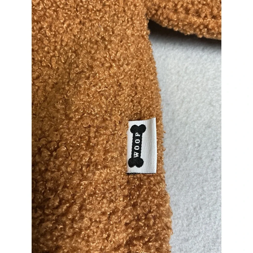 Woof Brown Teddy Bear Dog Costume Size Large Plush Halloween Pet Outfit NWT